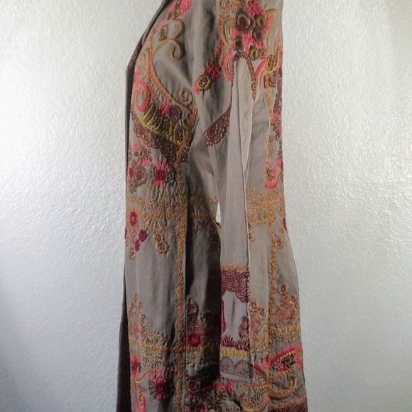 NWT Johnny Was Biya Embroidered Coat Sz S - Picture 6 of 6